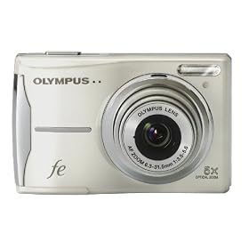 Olympus FE-46 12MP Digital Camera with 5x Optical Zoom and 2.7 inch LCD (Pearl White)