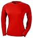 A4 Women’s Cooling Performance Crew Long Sleeve | Moisture-Wicking | Medium | Scarlet