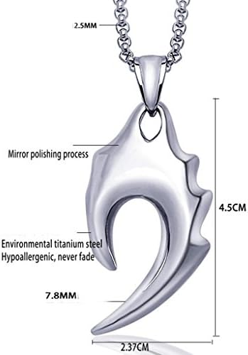 Stainless Steel Pendant Necklace Men's Fastness Allergy Free Polish Fashion Simple