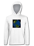 Earth Peace Map Hooded T Shirt