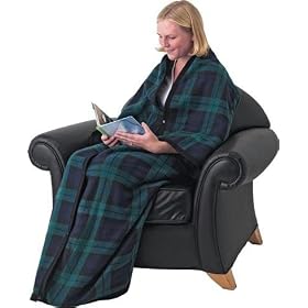 Maxam Soft Fleece Snuggle Blanket transforms into robe