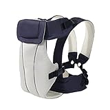 Happy Cherry ベビーキャリア 子供を抱っこするサポーター 多機能 通気性 ショルダーベビーリング 赤ちゃん 抱っこひも おんぶ紐 綿(濃紺)