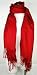 Premium Pashmina Shawl Wrap Scarf - Red
