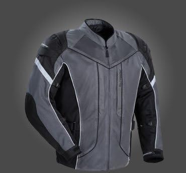 Tourmaster Mens Sonora Air Motorcycle Jacket Gunmetal/Black XXL 2XL