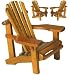 Adirondack Chair Miniature Replica (Weathered Look) (Made of Wood) 4