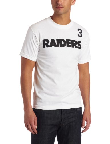 NFL Men's Oakland Raiders Carson Palmer #3 Name and Number Tee Shirt (White, XX-Large)