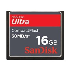Sandisk Compact Flash Ultra (CF) Speicherkarte 16 GB (Retailverpackung)