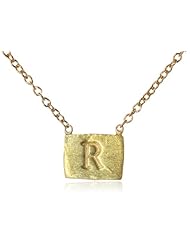 Adina Reyter Gold Plated Silver Initial Necklace, 17"
