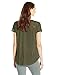 Paper + Tee Women's Short Sleeve Lace Trim Shoulder Top