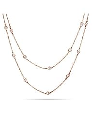 36" Rose Gold Vermeil CZs By The Yard