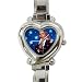 ladies obama Heart Italian Charm Watch wristwatch so cute!!!!