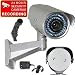 VideoSecu 600TVL day night vision weatherproof security camera 1/3" SONY CCD 48 infrared leds 6-15mm vari-focal Lens with mini microphone, power supply, extension cable C41