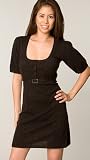 Susana Monaco Brownie Scoop Gathered Shift by 