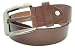 Rindleder-Gürtel, Jeansgürtel, Ledergürtel in leichter Walkleder-Optik mit eleganter anthrazitfarbener geprägter Schließe mit etwas breiterem Dorn, Breite: 3,8 cm