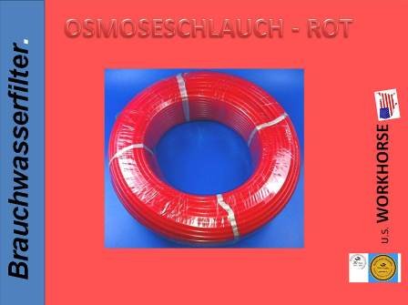 Farbe : ROT Side by Side, Kühlschrankschlauch, Osmose Umkehrosmose Schlauch 6 mm Wasserschlauch Wasserfilter 1/4 Zoll (6mm) für Side by Side Kühlschrank, Kühlschrankschlauch, Stückzahl angeben für Ihre gewünschte Länge 1Stk = 1Meter