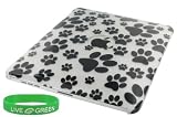 White Dog Paw Design Hard Shell Case for Apple iPad 3G Wi-Fi