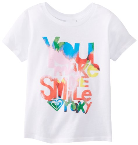 Roxy Kids Girls 2-6X You Make Me Smile H Knit Tee Wbb0, Sea Salt, 7