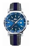 Lacoste 2010339 Men's Mainsail Gray & Blue Woven Nylon Band Watch