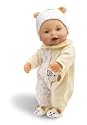 Wild Planet Water Babies 13" Caucasian Infant Yellow Teddy Bear with Alphabet Print Sleeper