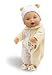 Wild Planet Water Babies 13 Caucasian Infant Yellow Teddy Bear with Alphabet Print Sleeper