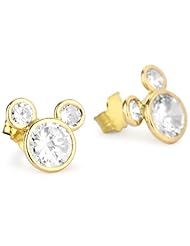 Disney "Mickey" Girls 14k Cubic Zirconia Stud Earrings