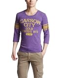 (ウィゴー)WEGO フライスカレッジpt7STee B12SS-1224-018 081 パープル M