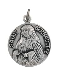 14K Yellow Gold 18.00 mm St. Bernadette Medal