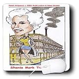 Londons Times Funny Panel Hollywood Cartoons - Shania Mark Twain - Mouse Pads