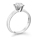 1 ct, F Color, SI1 Clarity, Certified, Round Cut, Diamond Engagement Ring in 18K Gold / White