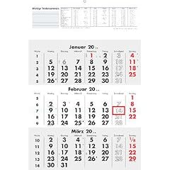 Staples 6740 Dreimonatskalender 2-farbig 29,7x42,7cm 2012