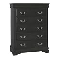 Louis Phillipe Chest - Black