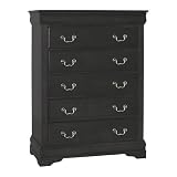 Louis Phillipe Chest - Black