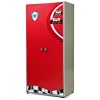 Boys Red Racer 2 Door Wardrobe - Children's Bedroom Furniture
