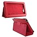 AGPTEK Leather Cover Case Stand for Barnes & Noble Nook Tablet Color Red