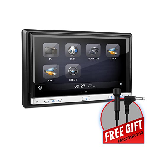 Best Deal XTRONS Double DIN 7" InDash Car Stereo DVD Player with