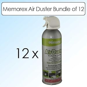 Memorex Air Duster Canned Air 10 Oz Bundle of 12