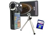 SVP T400-Black 1280x720p True HD Camcorder with 2.4 LCD (SVP 8GB SDHC Memory Card Included)