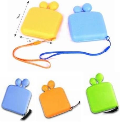 Mini Pocket Strap Portable 4 Slot Medical Pill Box Drug Medicine Case Organizer (Random Colour)
