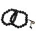 Areke Mens Wood Bracelets Link Wrist Necklace Unisex Women's Tibetan Buddhist Bead Prayer Buddha Mala
