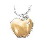 Teachers Are The Heart Of Learning Diamond Pendant Necklace: Engraved Teacher Jewelry Gift by The Bradford Exchange