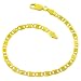 18 Karat Gold over Sterling Silver Valentino Bracelet (7.5 Inch)