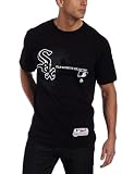 MLB Men's Chicago White Sox Authentic Collection Change Up Short Sleeve Basic Tee by Majestic (Black, Large)