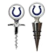 Indianapolis Colts Cork Screw and Wine Bottle Topper Set NFL Football