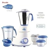 Preethi Blue Leaf PlatinumMixer 110 Volts - 3 Jars / Preethi Mixie / Preethi Blender / Preethi Juicer