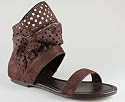 SUEDE CUT-OUT SANDAL
