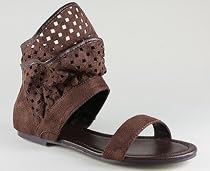 Suede Cut-Out Sandal