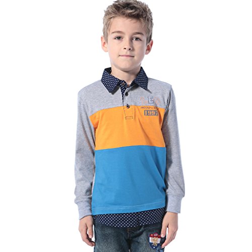Leo&Lily Boys' Spliced Cotton POLO Shirt