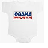 Obama Leads The Nation - Democrat Baby Onesie