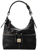 Dooney & Bourke Calf Leather Small Zipper Pocket Sac Black