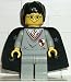 Lego Harry Potter Mini Figure - Harry with Gryffindor Shield Torso, Light Grey Legs, Black Cape with Stars